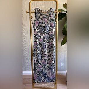 Marchesa Notte White Floral Lace Dress Sz: 2 Embroidered Floral white lattice